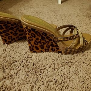 BcbGirls Animal Print Wedges